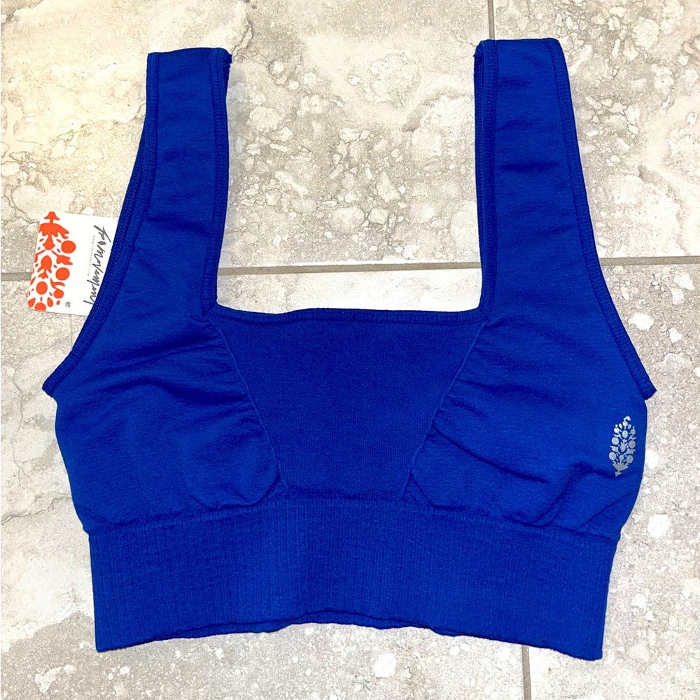 NWT Free People Movement "Good Karma Square-Neck Bra" size M/L